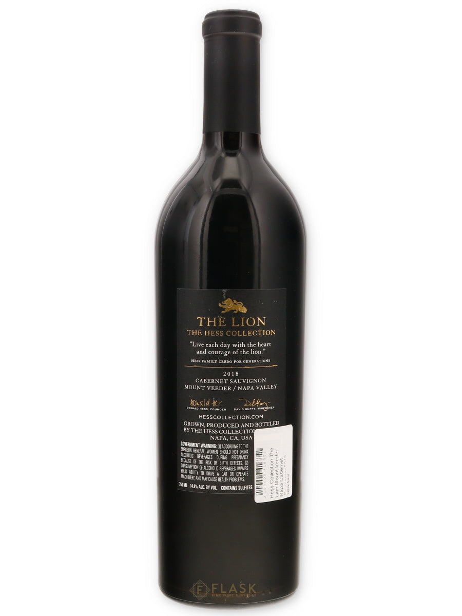 Hess Collection The Lion Mount Veeder Napa Cabernet Sauvignon 2018
