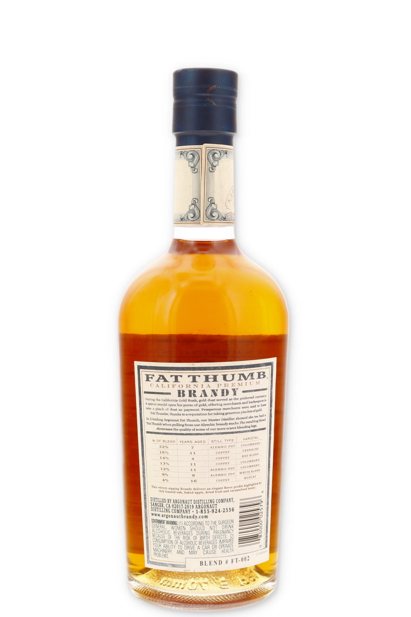 Argonaut Fat Thumb Brandy 750ml - Flask Fine Wine & Whisky