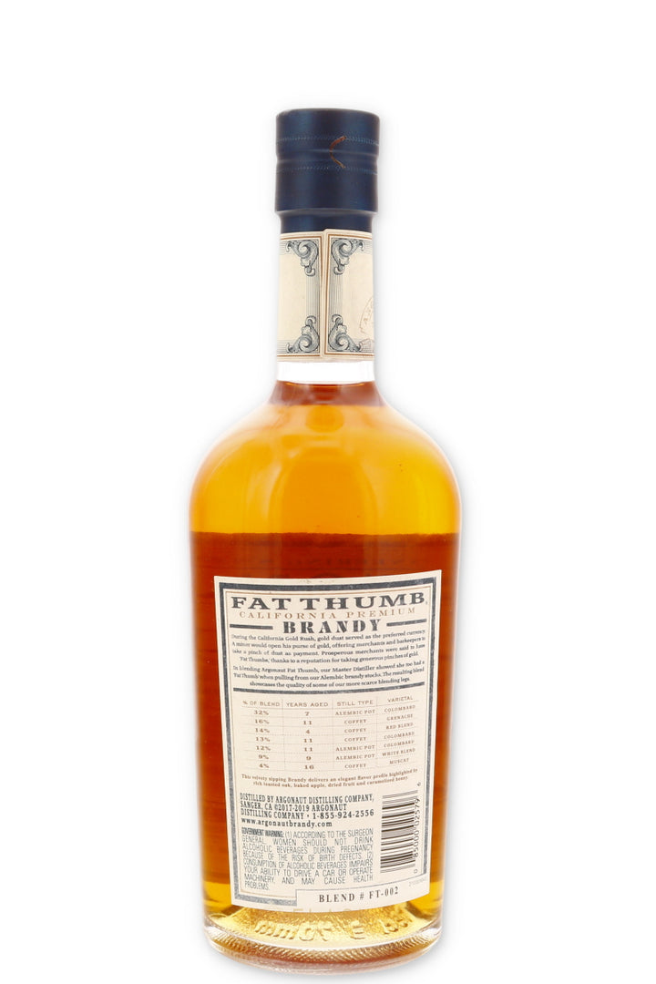 Argonaut Fat Thumb Brandy 750ml - Flask Fine Wine & Whisky