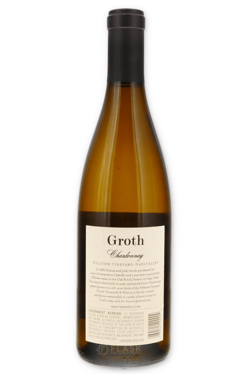 Groth Chardonnay Hillview Vineyard Napa Valley 2020 750ml - Flask Fine Wine & Whisky