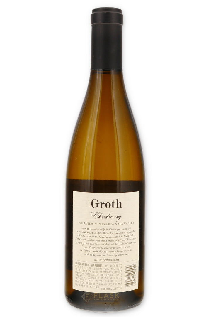 Groth Chardonnay Hillview Vineyard Napa Valley 2020 750ml - Flask Fine Wine & Whisky