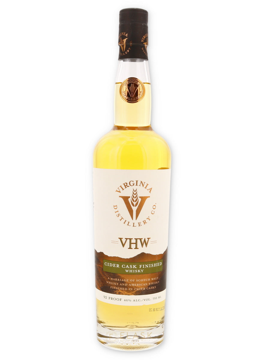 Virginia Distillery Co. VHW Cider Cask Finished Virginia Highland Malt Whisky 750ml - Flask Fine Wine & Whisky