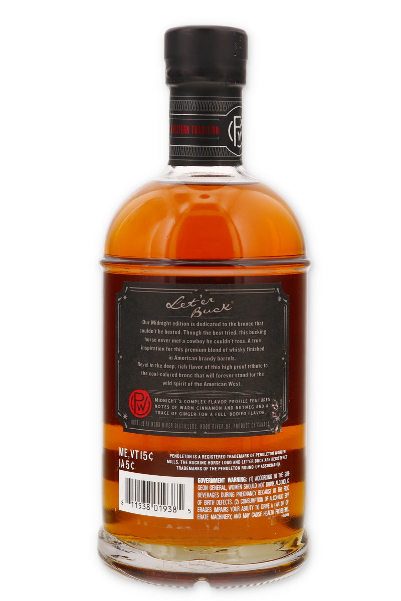 Pendleton Midnight Brandy Barrel Finish 90pf 750ml - Flask Fine Wine & Whisky