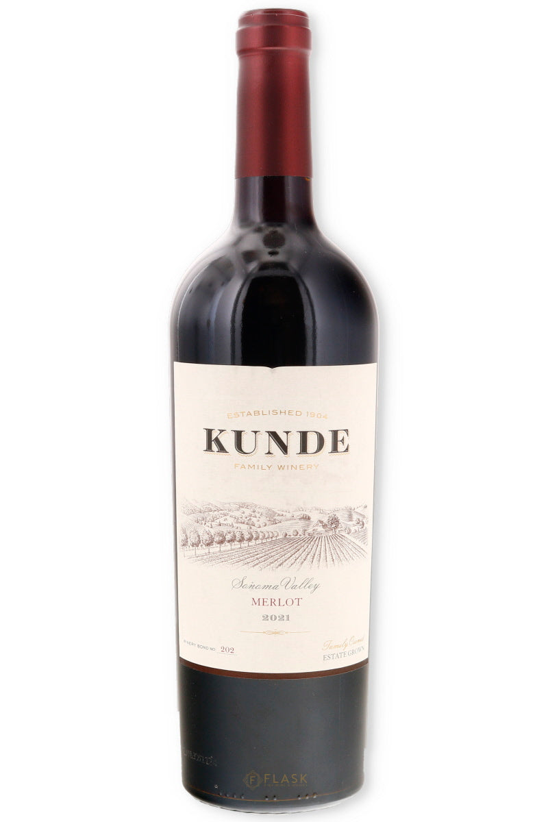 Kunde Family Estate Merlot 2021 750ml - Flask Fine Wine & Whisky