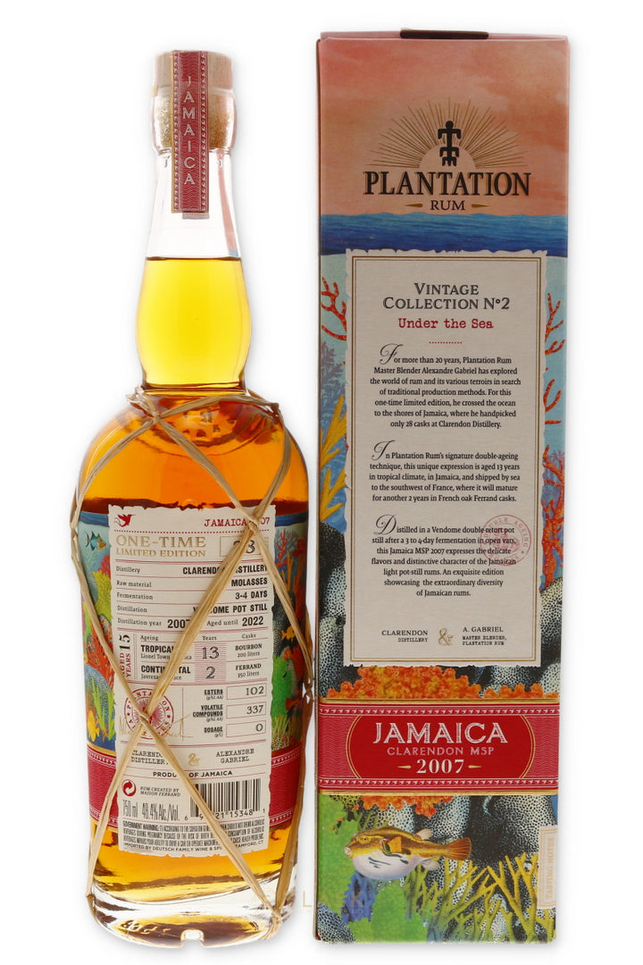 Plantation Rum Clarendon MSP 15 Year Old Jamaica 2007 - Flask Fine Wine & Whisky