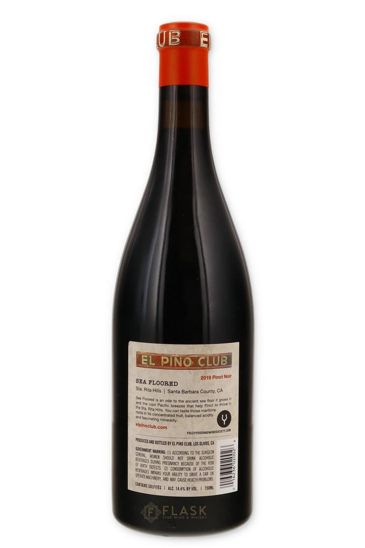 El Pino Club Pinot Noir Sea Floored Santa Rita Hills 2019 - Flask Fine Wine & Whisky