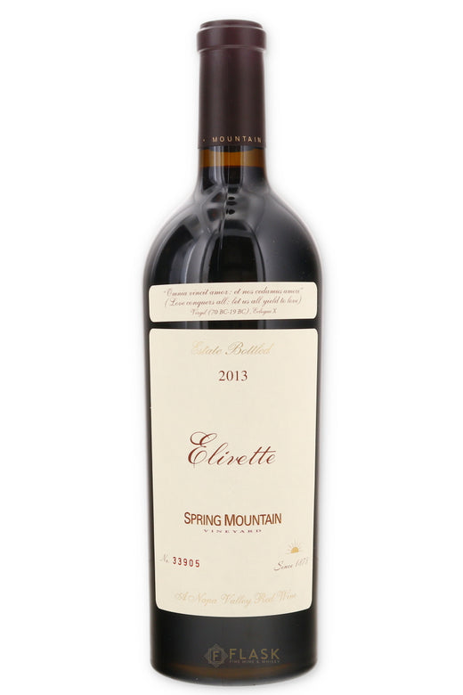 Spring Mountain Elivette Napa Valley Red Wine 2013 - Flask Fine Wine & Whisky
