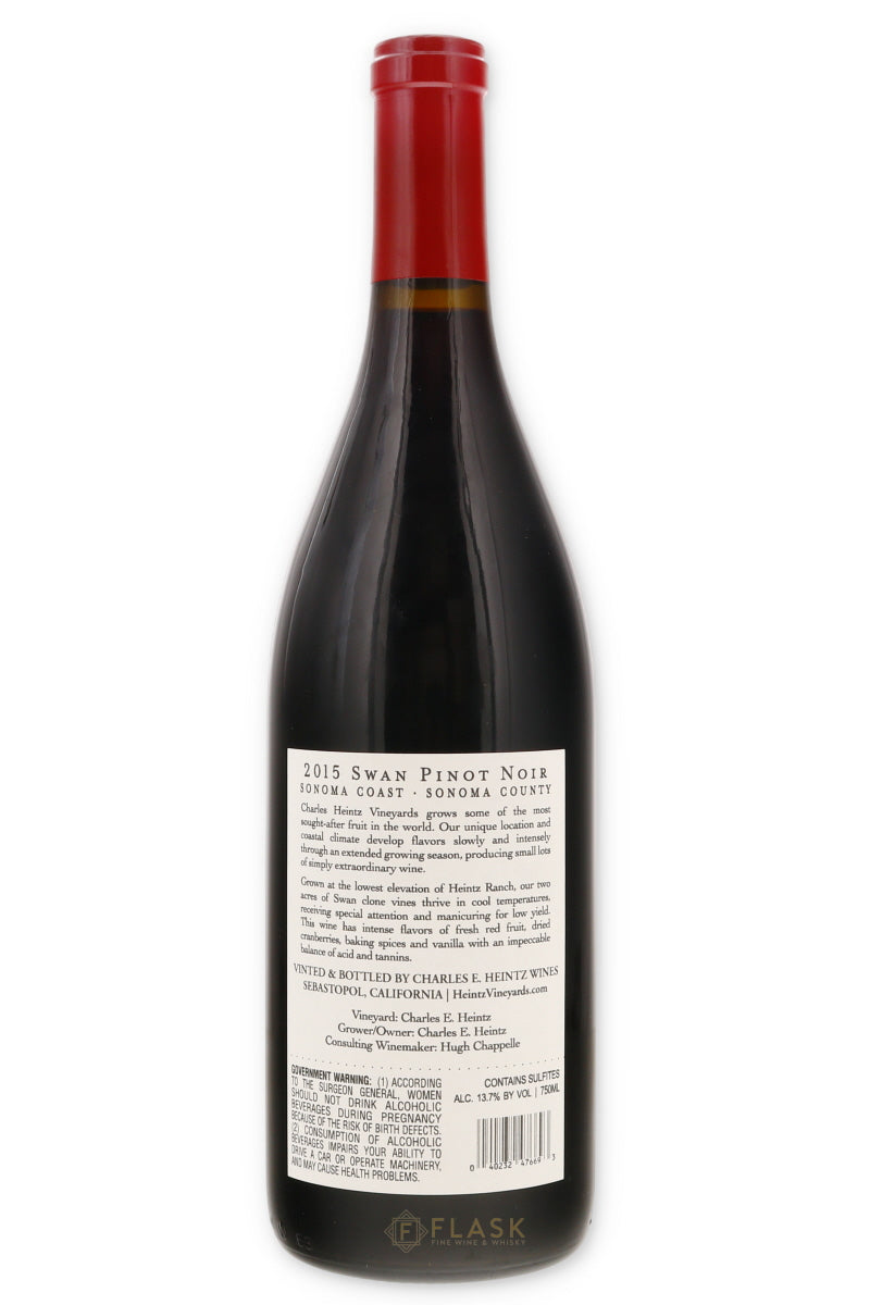 Charles Heintz Swan Selection Pinot Noir 2015 - Flask Fine Wine & Whisky