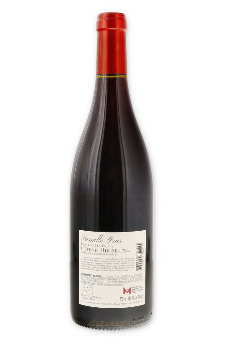 Domaine Santa Duc Cotes du Rhone Famille Gras Les Vieilles Vignes 2022