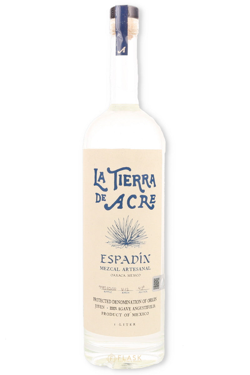 La Tierra de Acre Mezcal Espadin 86 proof 1L - Flask Fine Wine & Whisky