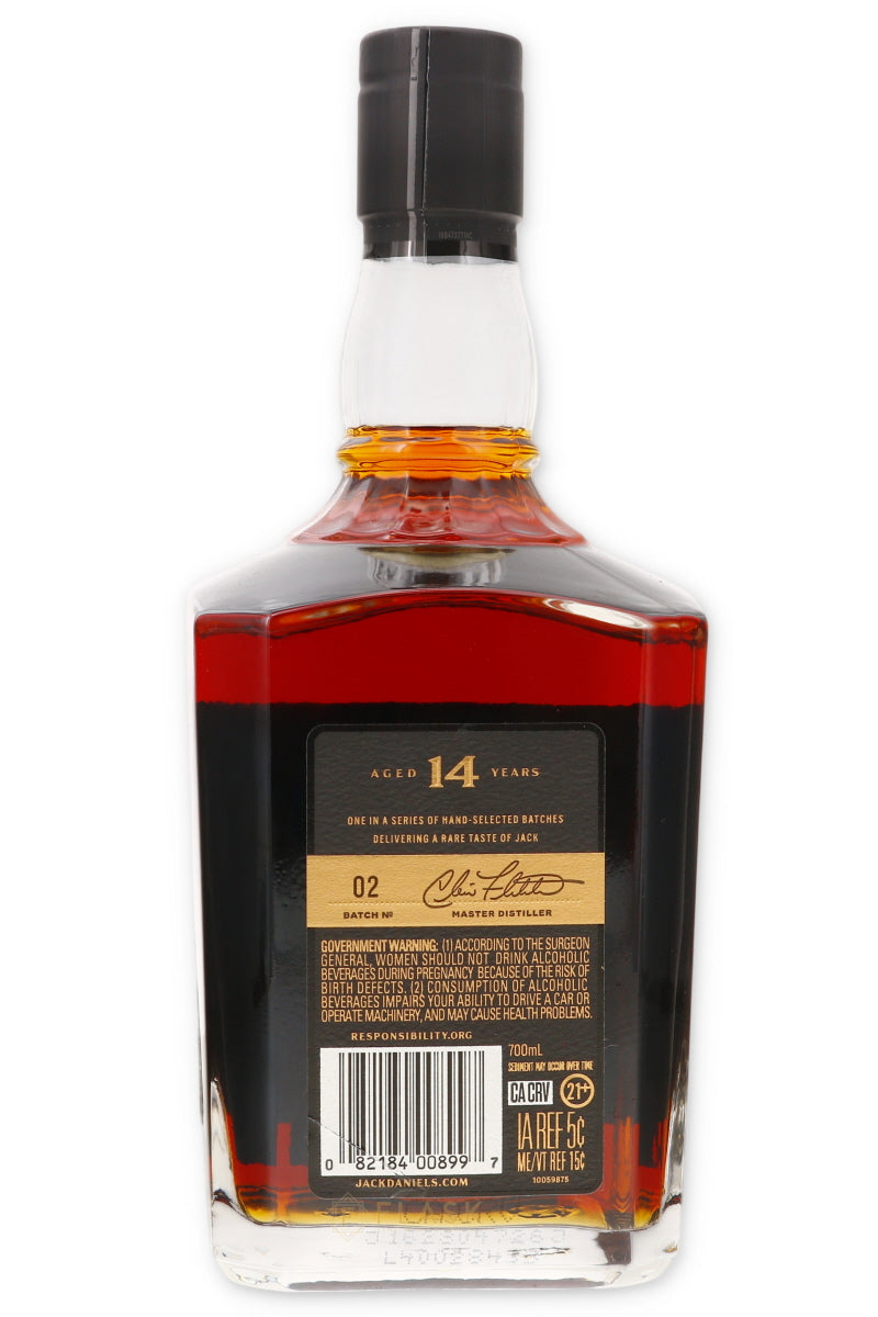 Jack Daniels 14 Year Old Batch 2 Tennessee Whiskey - Flask