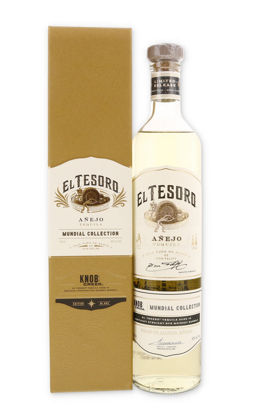 El Tesoro Tequila Mundial Collection Knob Creek Rye Cask Anejo 750ml - Flask Fine Wine & Whisky