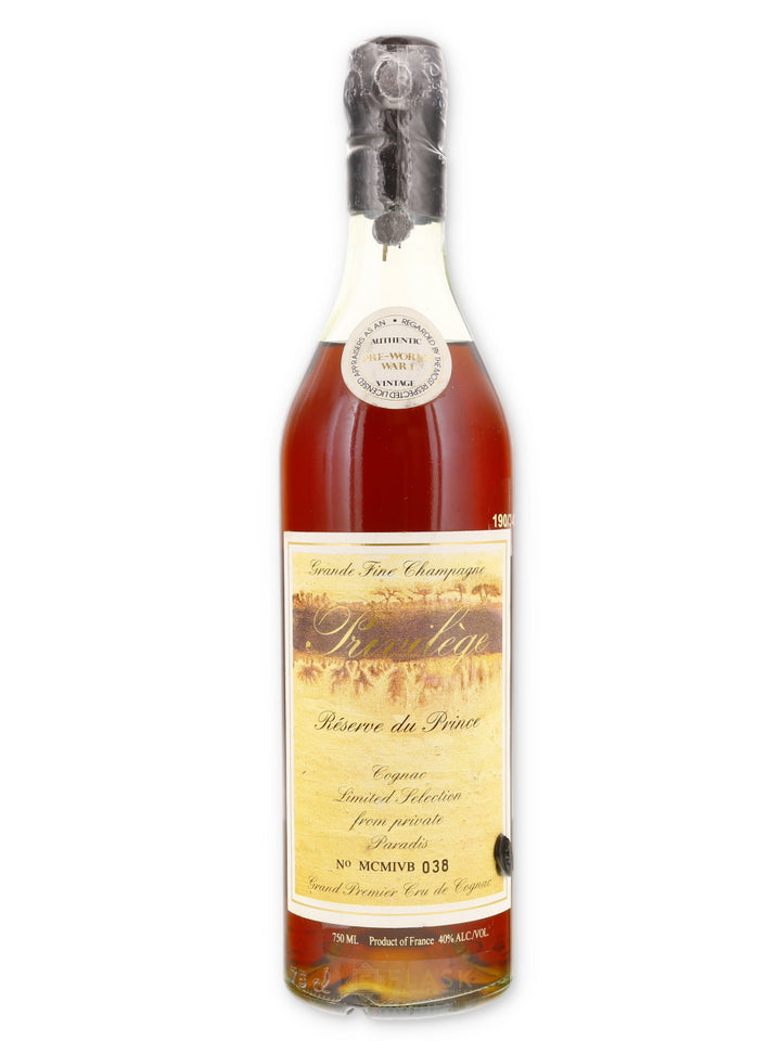 Hardy Privilege Reserve du Prince Grand Fine Champagne Cognac 750ml - Flask Fine Wine & Whisky