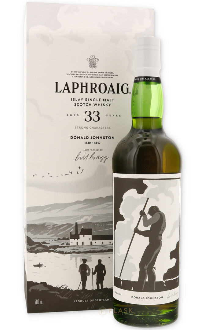 Laphroaig Strong Characters Donald Johnston 33 Year - Flask Fine Wine & Whisky