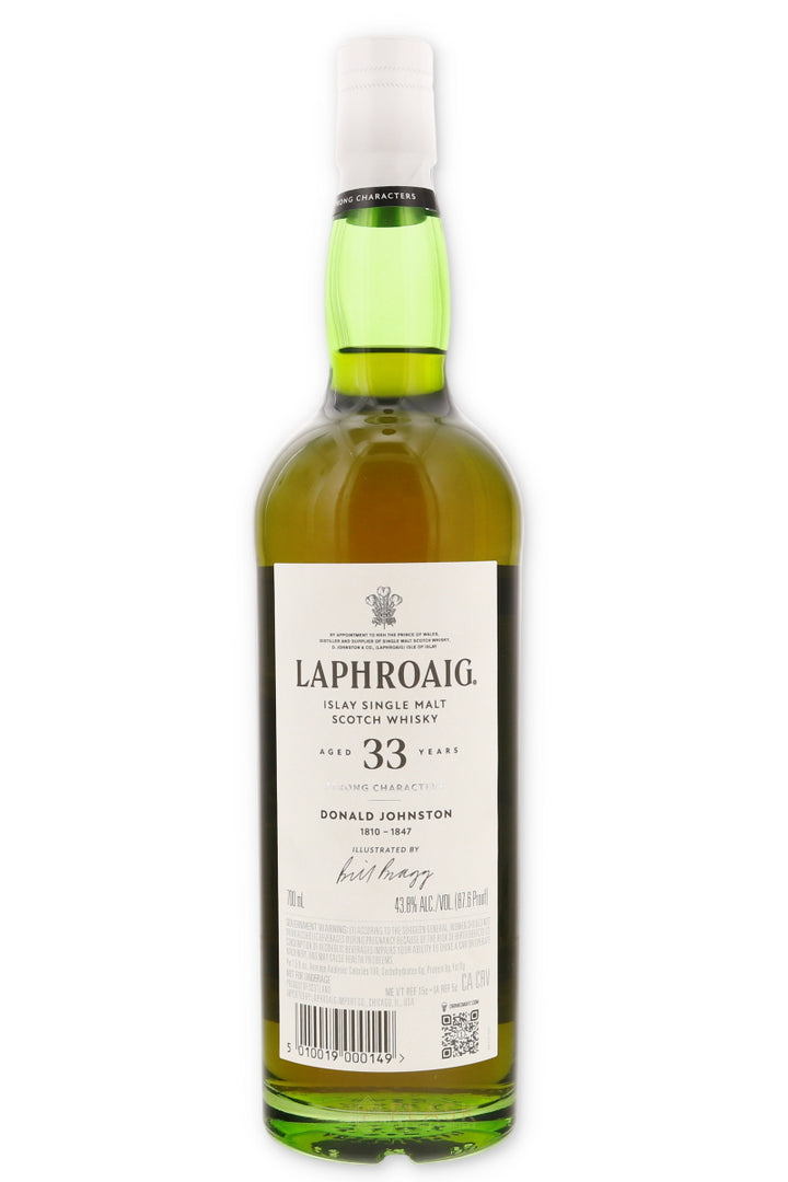 Laphroaig Strong Characters Donald Johnston 33 Year - Flask Fine Wine & Whisky