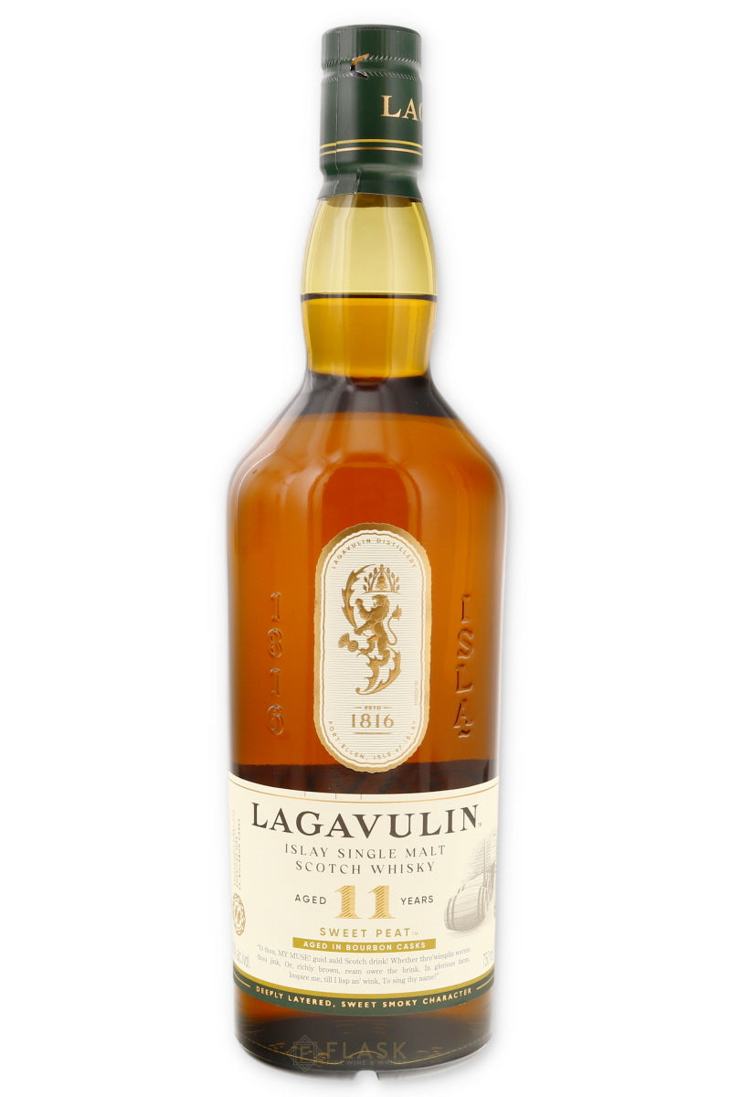 Lagavulin 11 Year Old Sweet Peat Single Malt Whisky 750ml | Flask