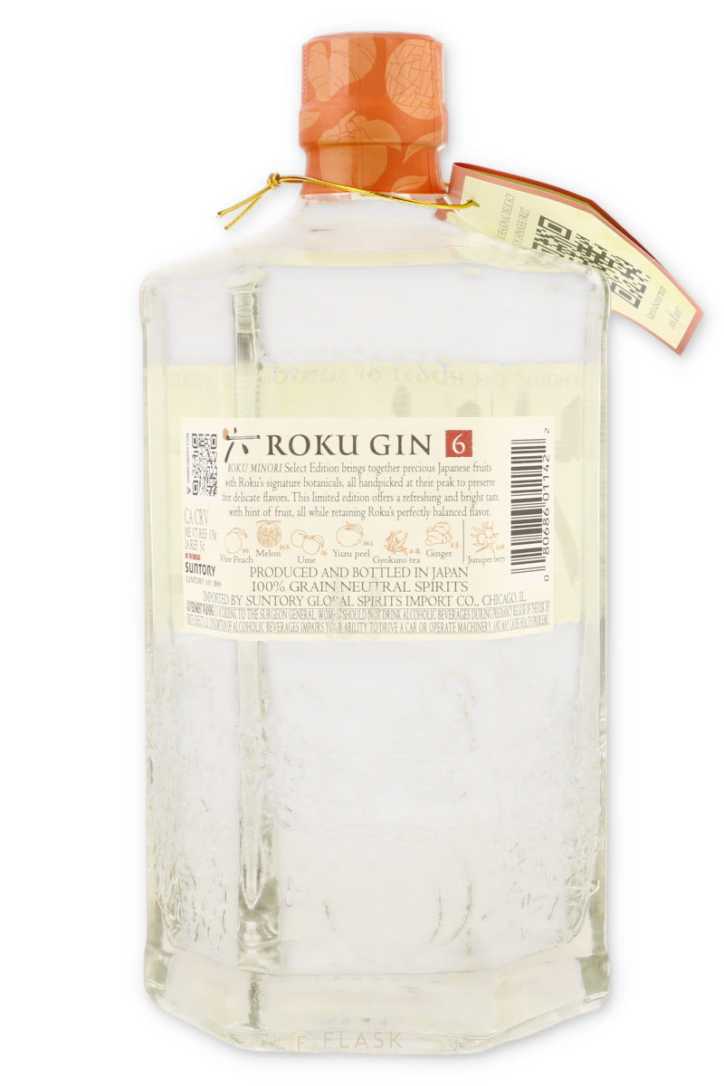 Buy Roku Gin Minori Select Edition Suntory 750ml | Flask Wines