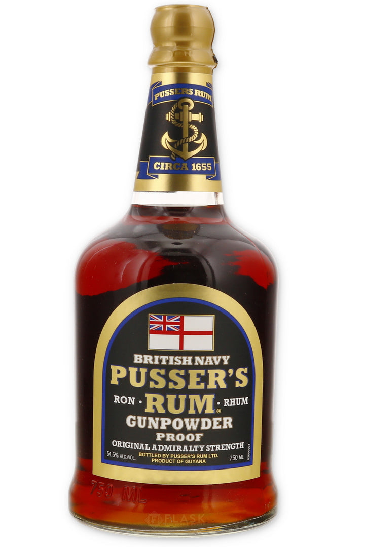 Pusser's Navy Rum Gunpowder Proof 750ml - Flask Fine Wine & Whisky