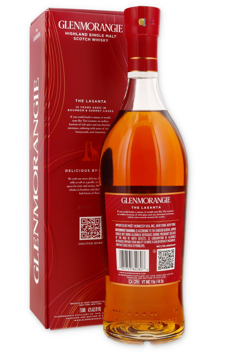 Glenmorangie The Lasanta 15 Year Aged Single Malt Scotch - Flask