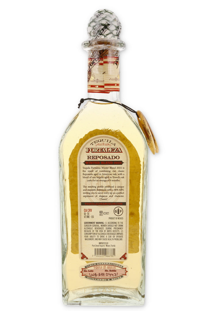 Fortaleza Winter Blend 2025 Reposado Tequila - Flask Fine Wine & Whisky