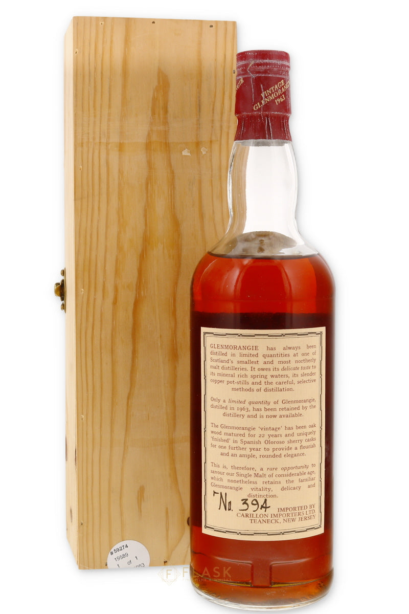 Glenmorangie 1963 22 Year Old Oloroso Sherry Finish Single Malt