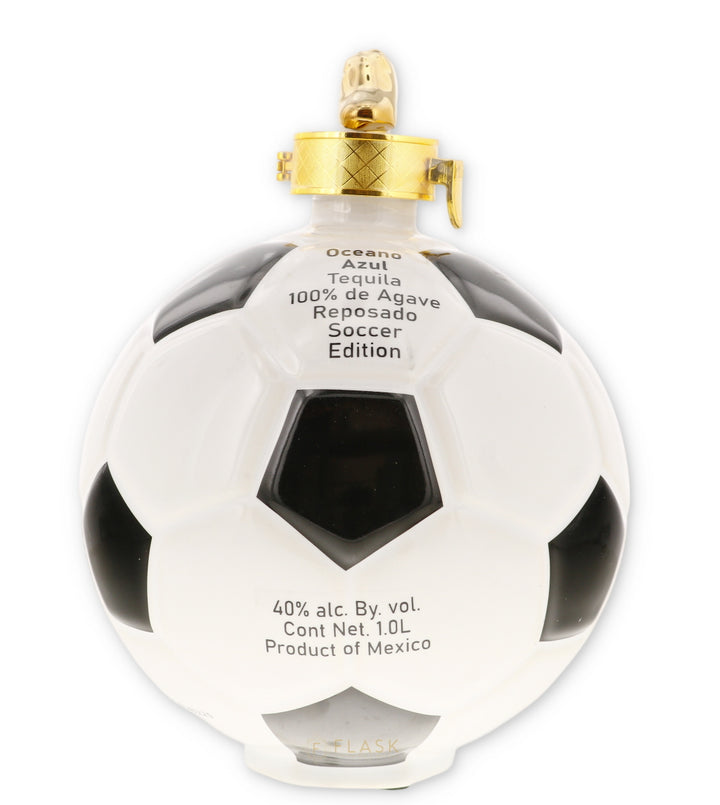 Oceano Azul Tequila 100% de Agave Reposado Soccer Edition - Flask Fine Wine & Whisky