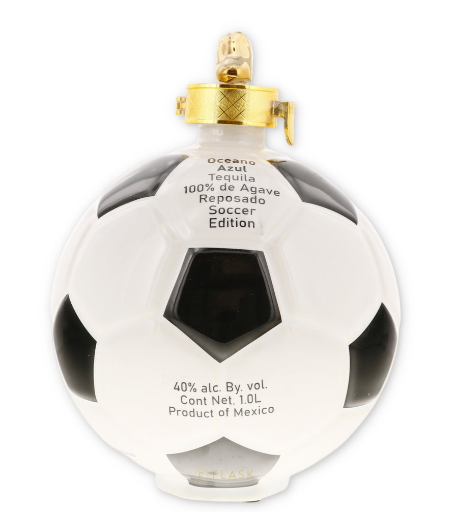 Oceano Azul Tequila 100% de Agave Reposado Soccer Edition - Flask Fine Wine & Whisky