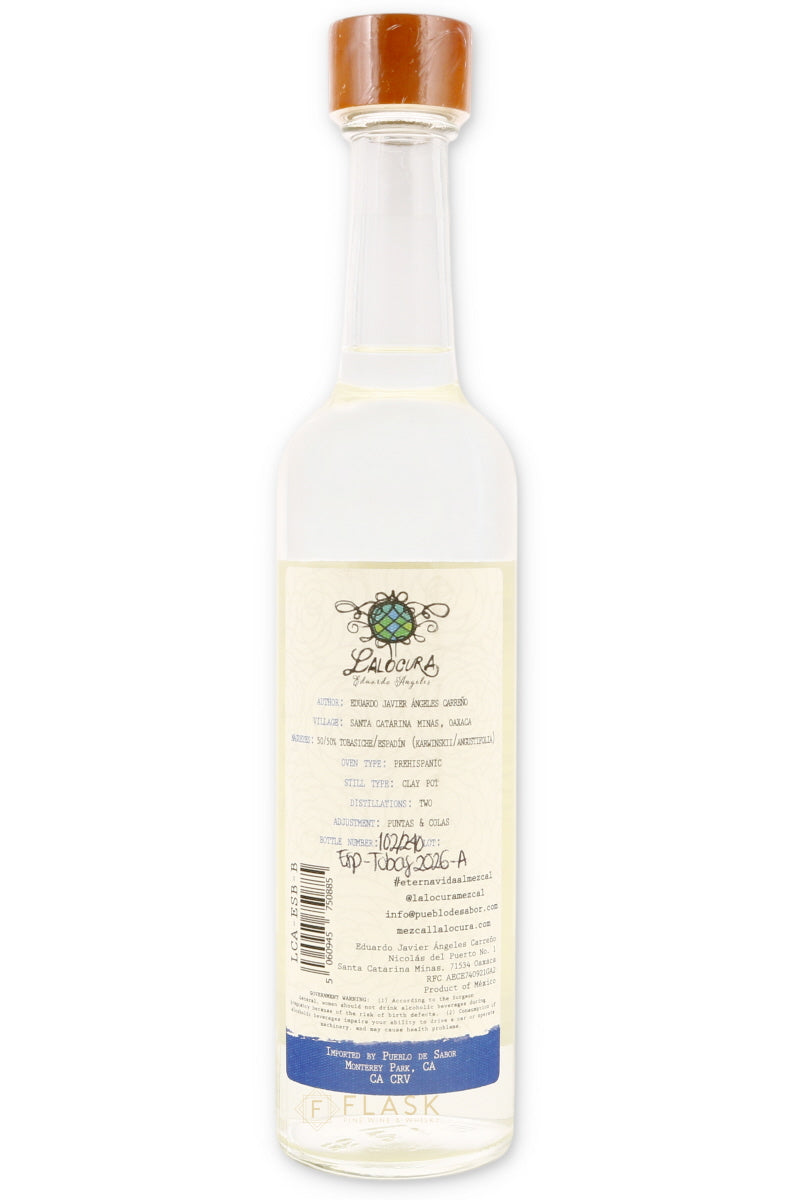 Lalocura Ensamble Tobasiche Espadin Mezcal 500ml