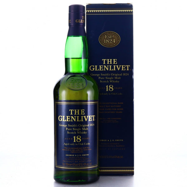 Glenlivet 18 Year Old Single Malt Pre-2004 - Flask Fine Wine & Whisky