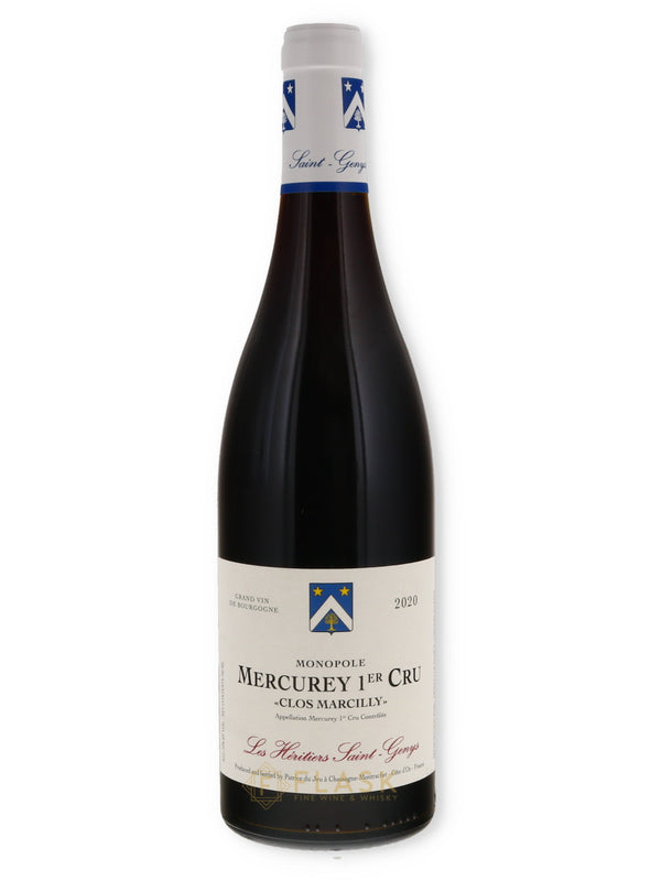 Les Heritiers Saint Genys Mercurey Rouge 1er Cru Clos Marcilly Monopole 2020 - Flask Fine Wine & Whisky