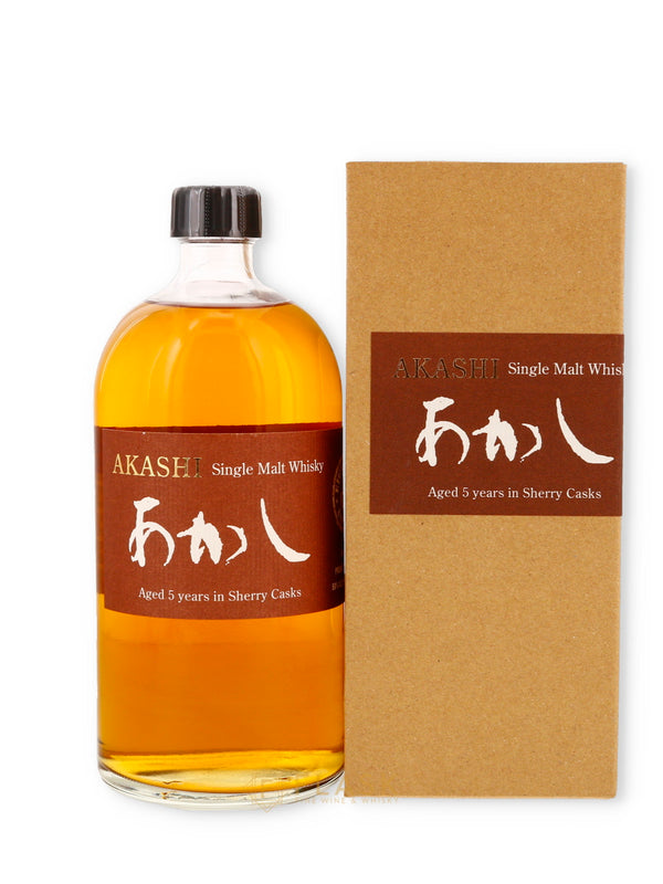 Akashi Aged 5 Years in Sherry Casks Single Malt Whisky - Flask Fine Wine & Whisky