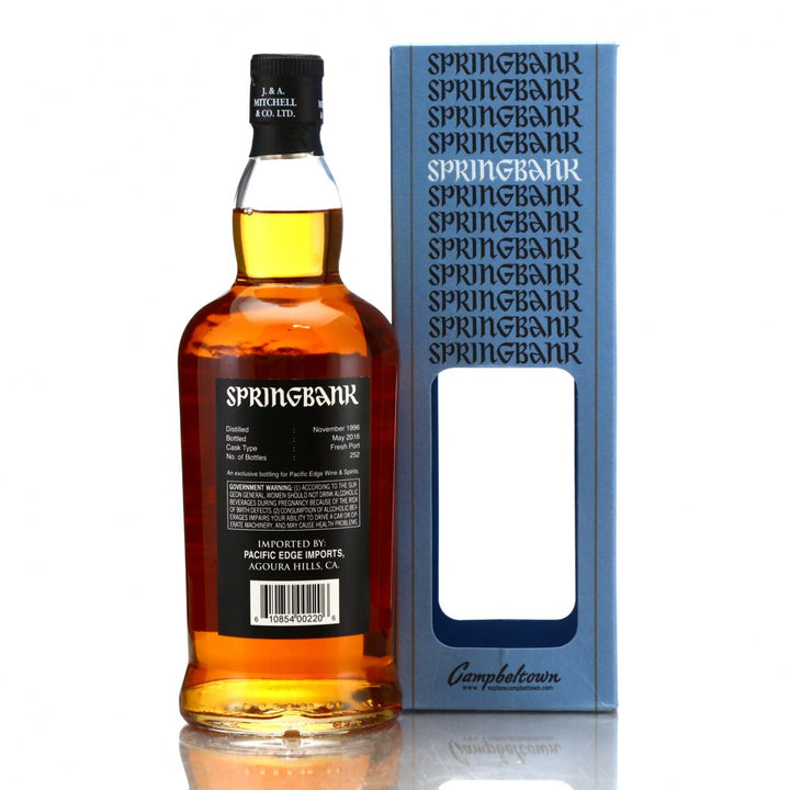 Springbank 1996 Single Cask 19 Year Old Fresh Port Cask / Pacific Edge - Flask Fine Wine & Whisky