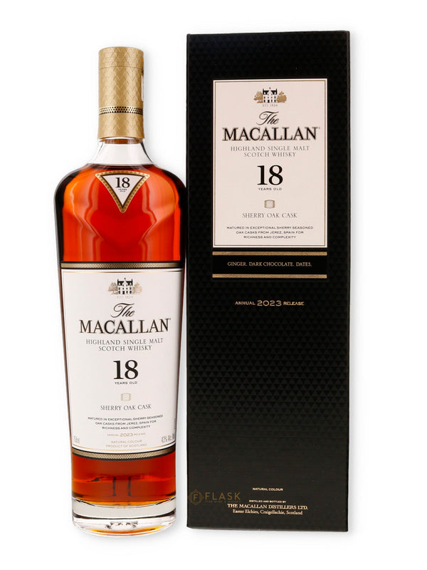 Macallan 18 Sherry Cask 2023 - Flask Fine Wine & Whisky