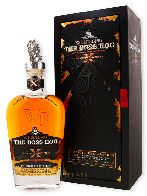 WhistlePig The Boss Hog X 10th Edition The Commandments Straight Rye - Flask Fine Wine & Whisky