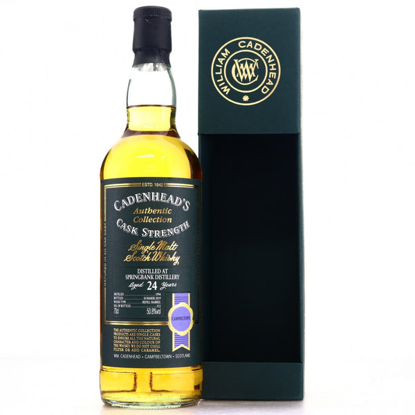 Springbank 24 Year Old 1994 Cadenhead's Cask Strength 50.8% - Flask Fine Wine & Whisky