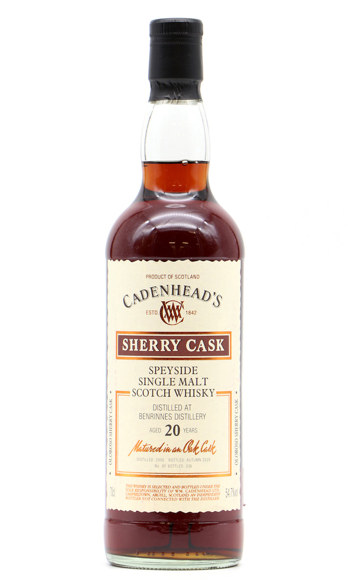 Benrinnes 2000 20 Year Old Oloroso Sherry Cask Cadenheads 54.7% - Flask Fine Wine & Whisky