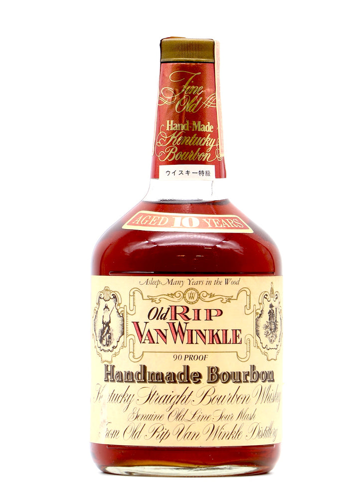 Old Rip Van Winkle 10 Year Old 1980s Squat Bottle / Stitzel-Weller Lawrenceburg - Flask Fine Wine & Whisky