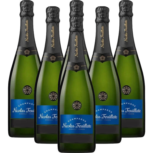 Nicolas Feuillatte Brut Reserve Cuvee Champagne 6 Bottle Case - Flask Fine Wine & Whisky
