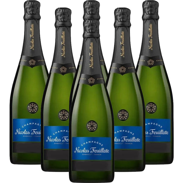 Buy Nicolas Brut Flask Champagne Case 6 Reserve | Wines Cuvee Bottle Feuillatte