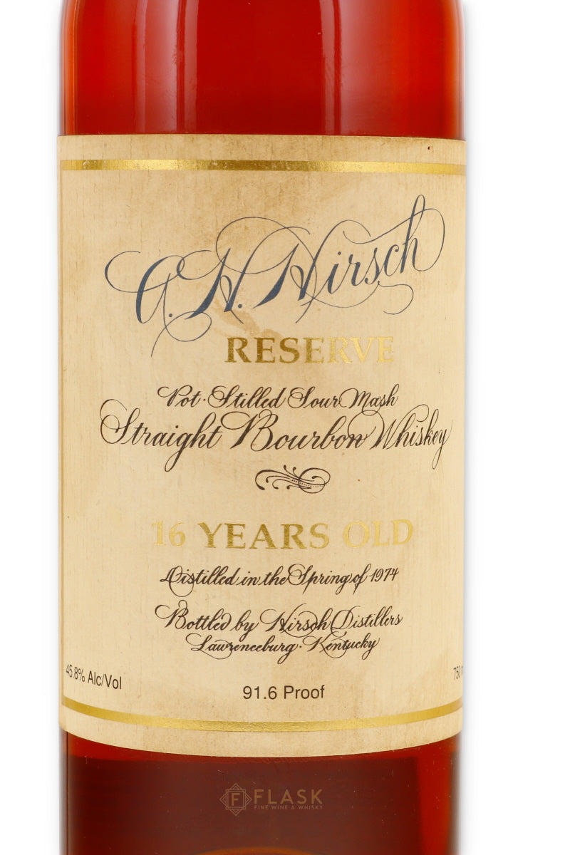 A.H. Hirsch 1974 16 Year Old Bourbon / Blue Wax 1990s | Bourbon