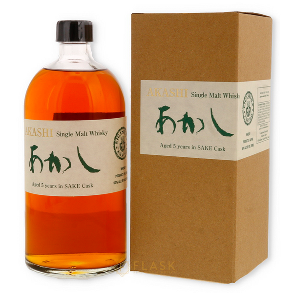 Akashi Aged 5 Years in SAKE Cask Single Malt Whisky - Flask Fine Wine & Whisky