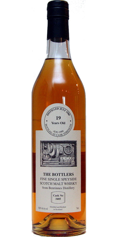 Benrinnes The Bottlers 1980 Single Speyside Scotch Malt Whisky 19 year Cask No. 3405 - Flask Fine Wine & Whisky