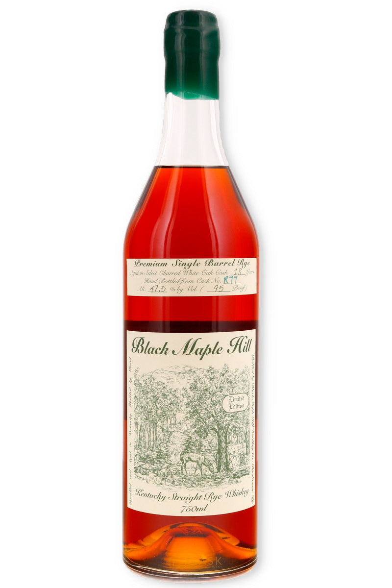 Black Maple Hill 18 Year Old Rye Single Cask bottle front
