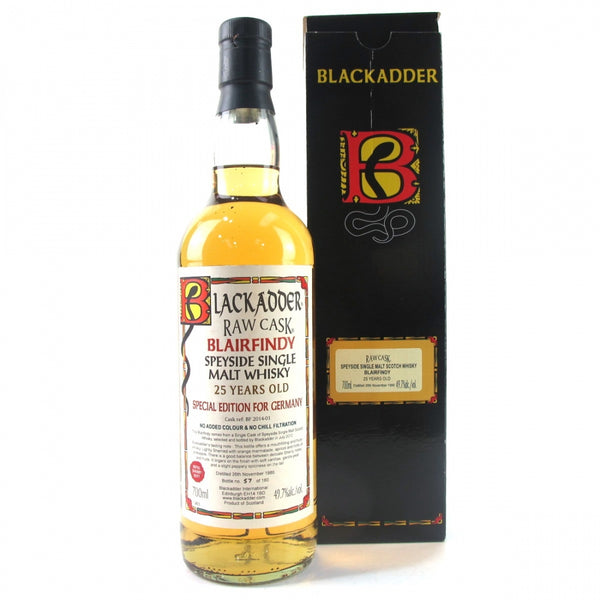 Blackadder Raw Cask Blairfindy 25 Year Old Single Malt Scotch Whisky, 1986/2012 - Flask Fine Wine & Whisky
