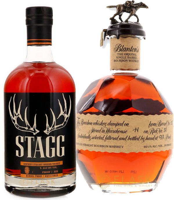 Blanton's & Stagg 2 Bottle Bourbon Bundle - Flask Fine Wine & Whisky