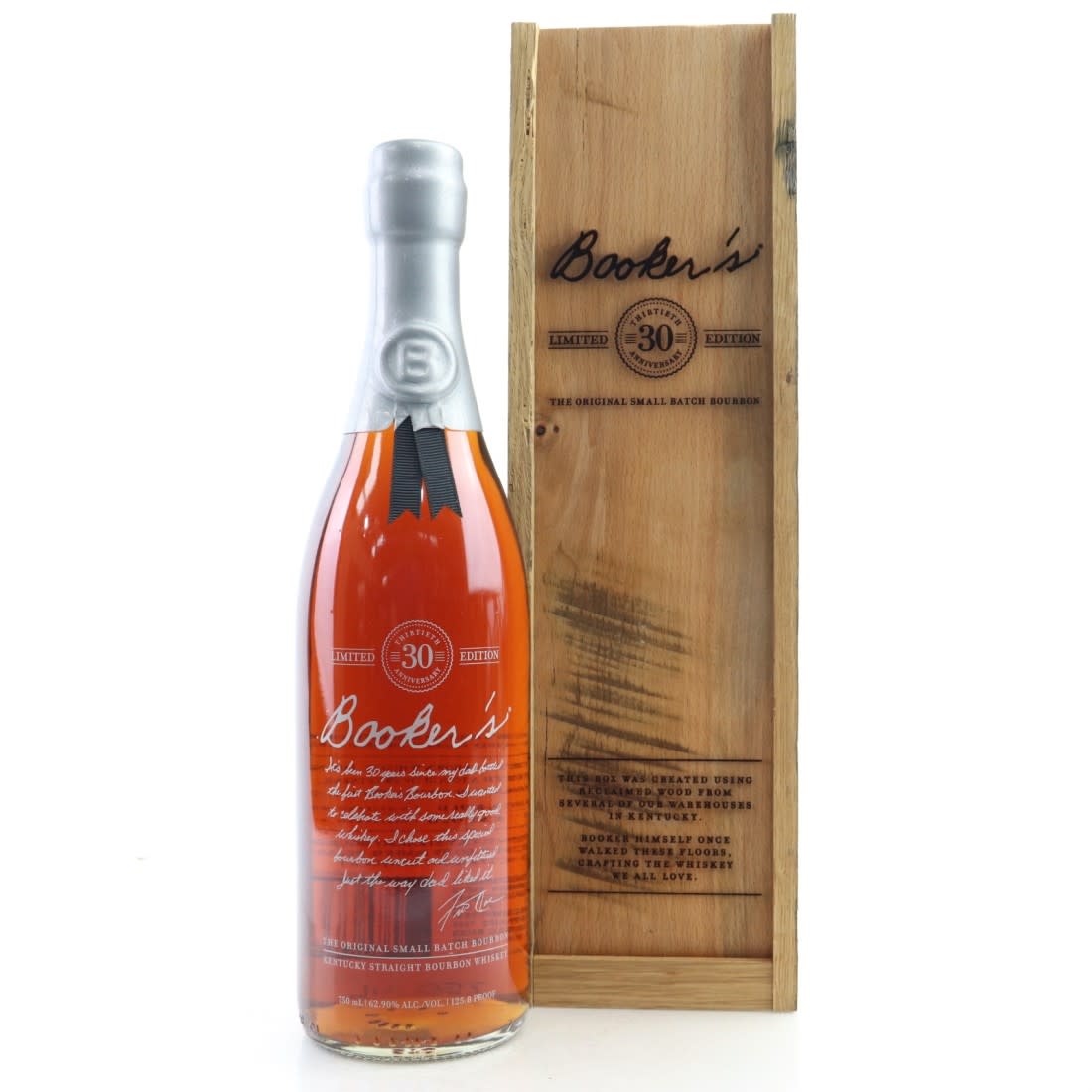Buy Bookers 30th Anniversary Bourbon with Wood Box | Flask Wines