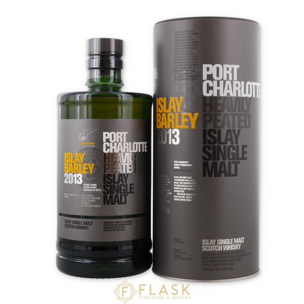 Bruichladdich Port Charlotte Heavily Peated Islay Barley 2013 Islay Single Malt Scotch Whisky - Flask Fine Wine & Whisky