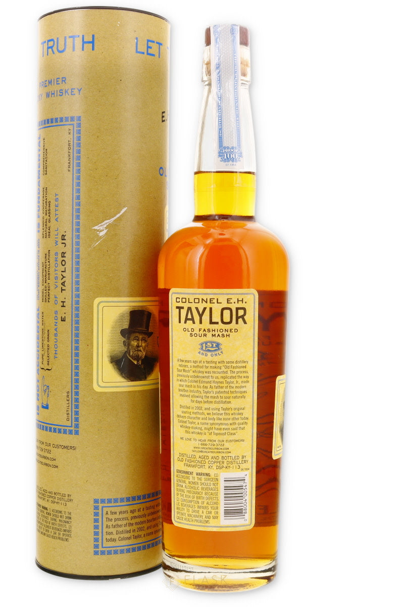 Colonel E.H. Taylor Old Fashioned Sour Mash [With Original Tube- See Photos]