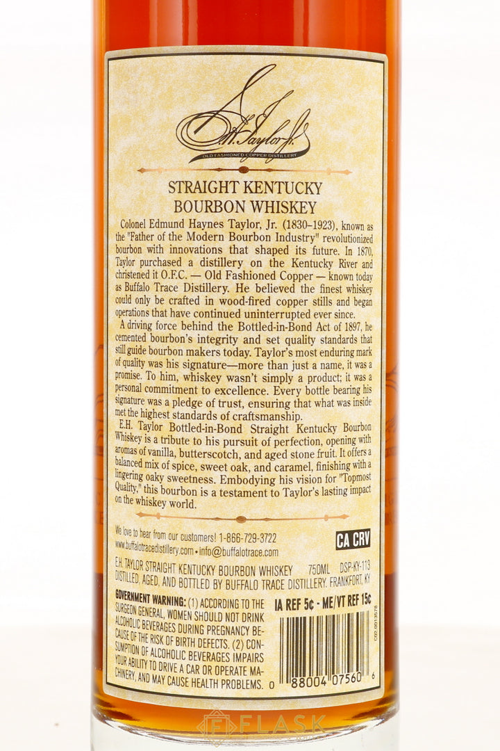 E.H. Taylor BTAC Bottled-in-Bond Bourbon / Buffalo Trace Antique Collection Fall 2025 Release