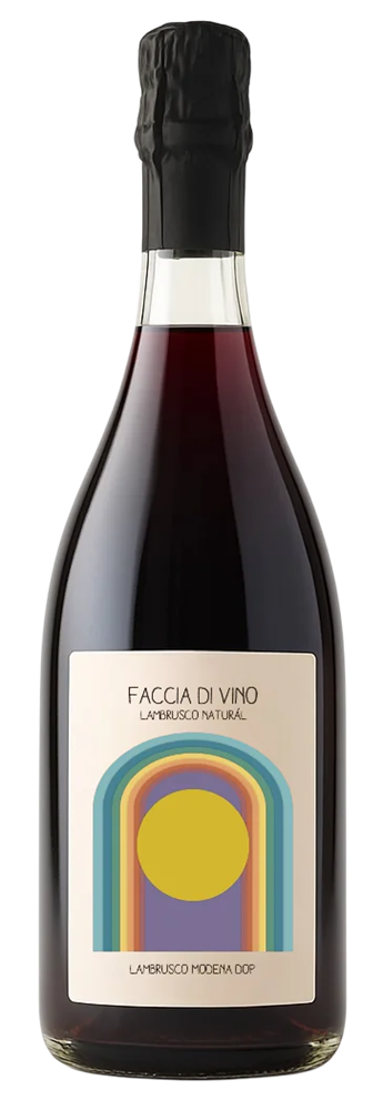 Faccia Di Vino Lambrusco Natural Red DOC Modena 750ml - Flask Fine Wine & Whisky